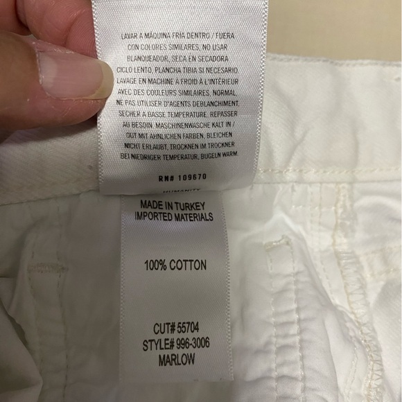 Citizens of Humanity Womans White Marlow Cut Off Shorts Size 24. Premium Vintage - Picture 7 of 9